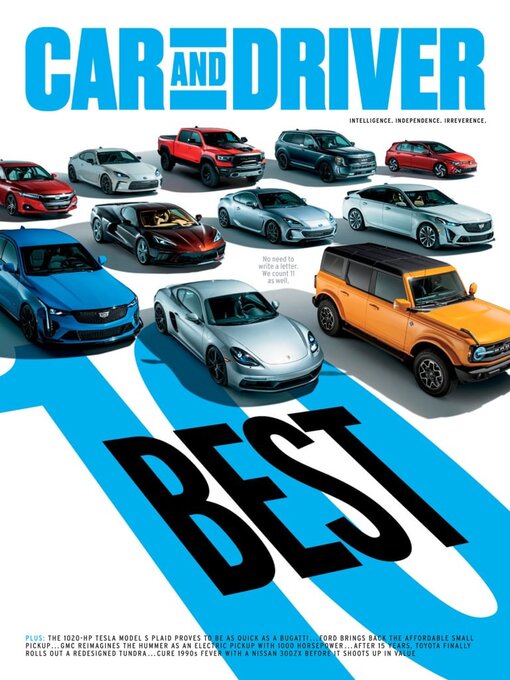 Cover image for Car and Driver: Jan 01 2022